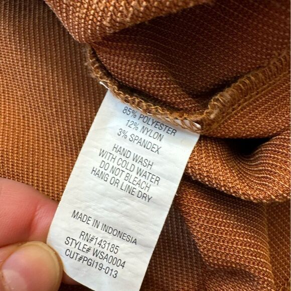 Popular basics juniors zip front brown corduroy mini skirt size XL - Picture 4 of 7